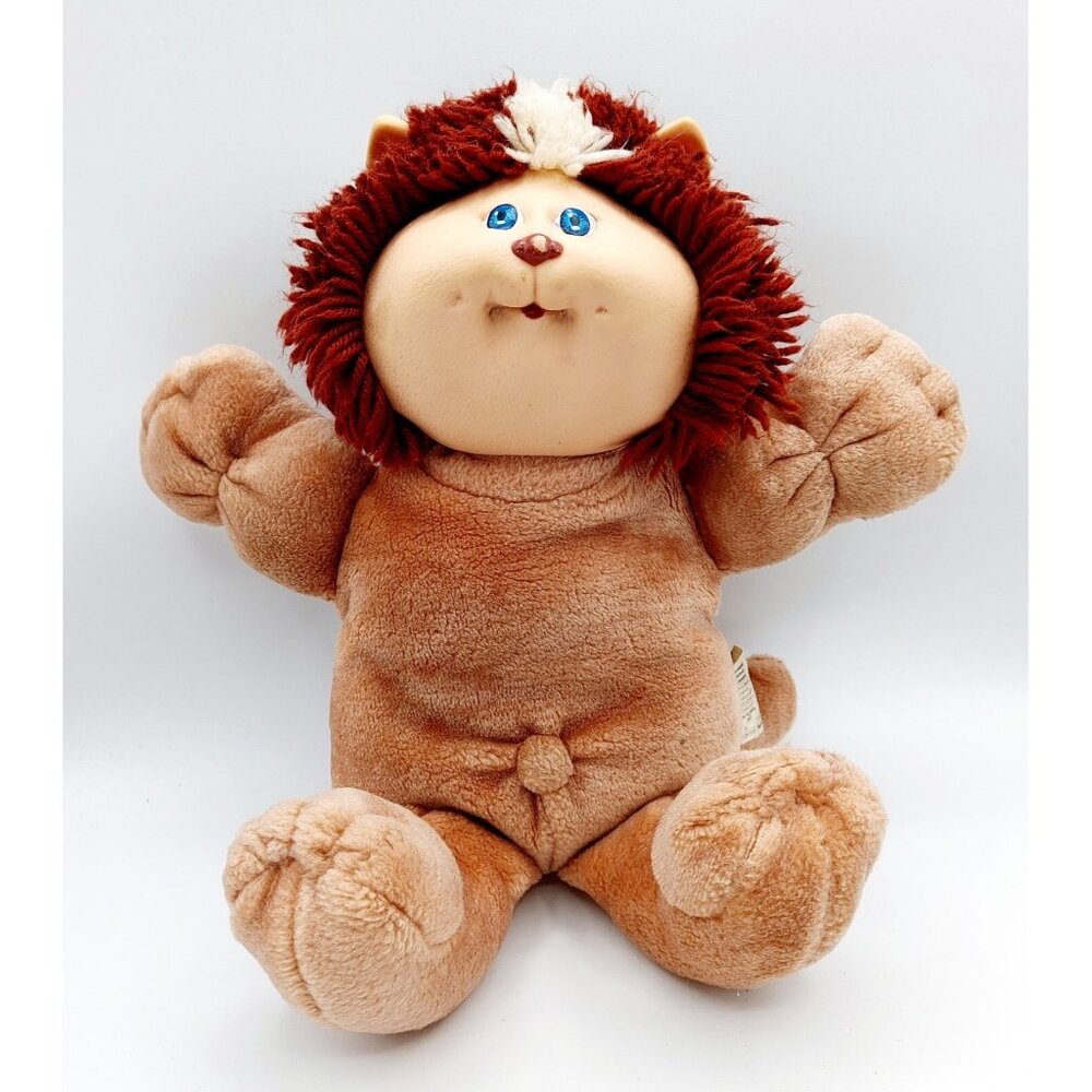 Cabbage Patch Kids Koosas Lion Doll Brown & White Hair Blue Eyes  Coleco 1983